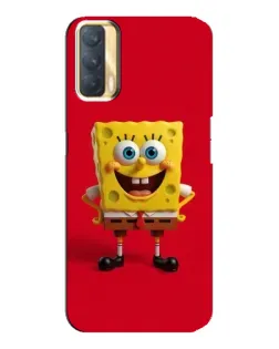 Чохол для OPPO A33 з картинкою «Спанч Боб на червоному»