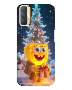 Чохол для OPPO A33 з картинкою «Різдвяний Спанч Боб»