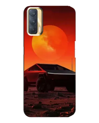 Чехол для OPPO A33 с картинкой «Cybertruck на Марсе»