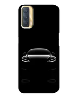 Чехол для OPPO A33 с картинкой «Силуэт Tesla Night» Чехол для OPPO A33 с картинкой «Силуэт Tesla Night»