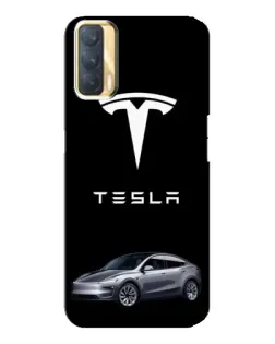 Чехол для OPPO A33 с картинкой «Tesla Model Y»
