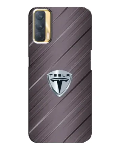 Чехол для OPPO A33 с картинкой «Металлическая текстура Tesla»