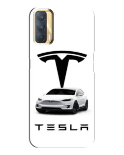 Чехол для OPPO A33 с картинкой «Tesla White Style»