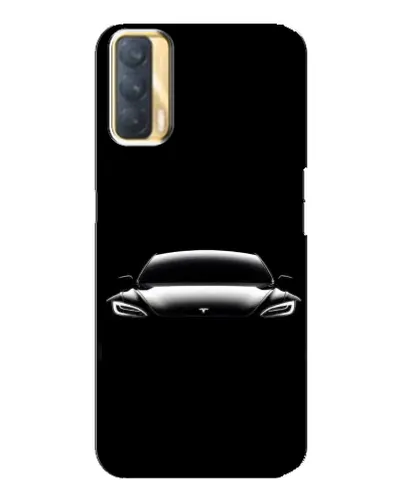 Чехол для OPPO A33 с картинкой «Фары Tesla Night»