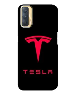 Чехол для OPPO A33 с картинкой «Tesla Red Logo»
