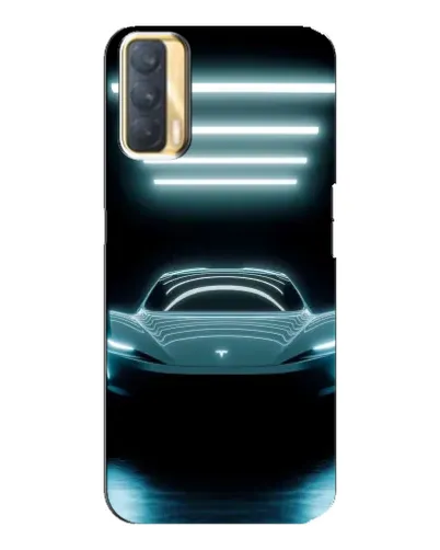 Чехол для OPPO A33 с картинкой «Tesla в неоне»
