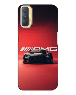 Чехол для OPPO A33 с картинкой «Mercedes AMG — красная линия»