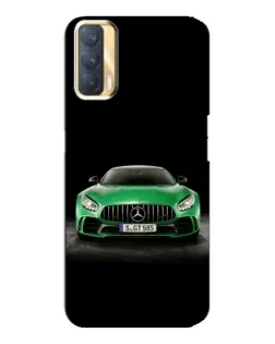 Чехол для OPPO A33 с картинкой «Mercedes — неоновый лого»