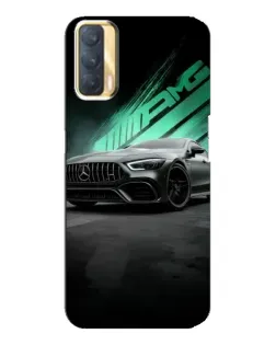 Чехол для OPPO A33 с картинкой «Темный Mercedes AMG»