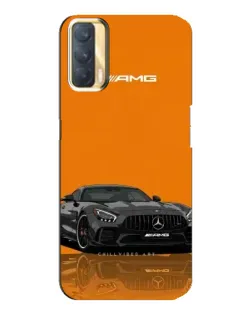 Чехол для OPPO A33 с картинкой «Оранжевый Mercedes AMG»