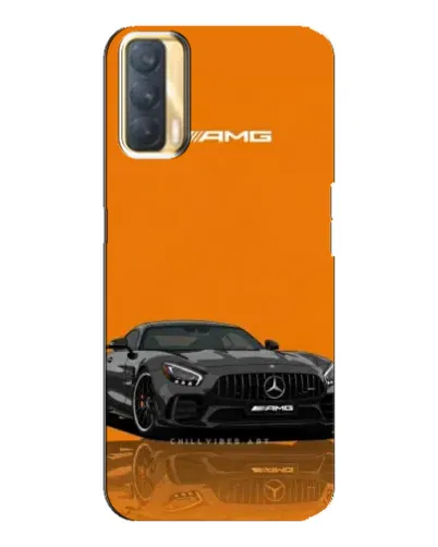 Чехол для OPPO A33 с картинкой «Оранжевый Mercedes AMG»