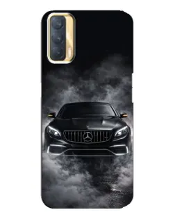 Чехол для OPPO A33 с картинкой «Mercedes в дыму»