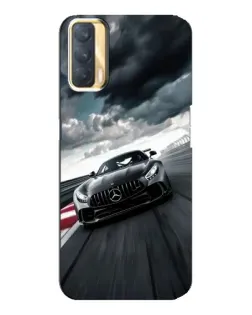 Чехол для OPPO A33 с картинкой «Гоночный Mercedes AMG»