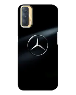 Чехол для OPPO A33 с картинкой «Mercedes на металле»