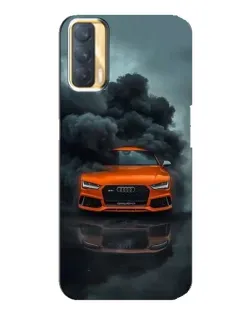 Чохол для OPPO A33 з картинкою «Audi у хмарах диму»
