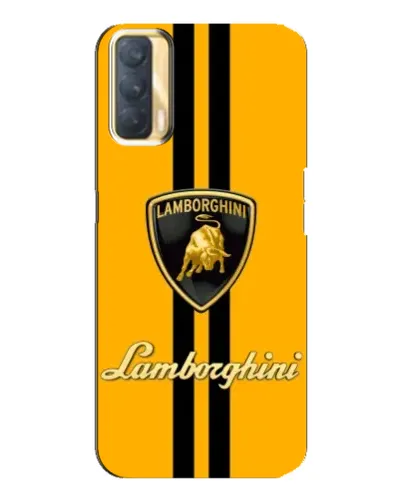 Чехол для OPPO A33 с картинкой «Lamborghini Stripe желтый»