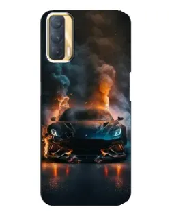 Чехол для OPPO A33 с картинкой «Lamborghini дымная эстетика»
