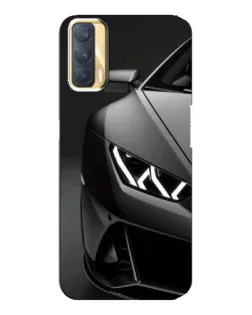 Чехол для OPPO A33 с картинкой «Lamborghini фары детализация»