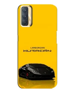 Чехол для OPPO A33 с картинкой «Lamborghini Huracan черный»