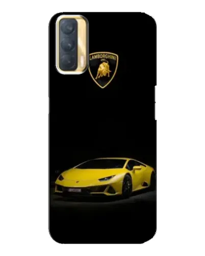 Чехол для OPPO A33 с картинкой «Lamborghini желтый акцент»