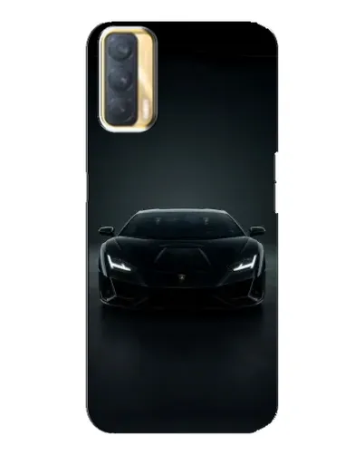 Чехол для OPPO A33 с картинкой «Черный Lamborghini Aventador»