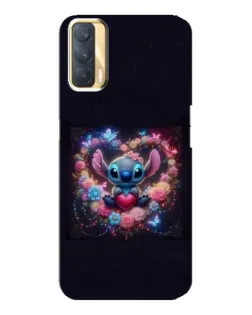 Чехол для OPPO A33 с картинкой «Stitch в цветах» Чехол для OPPO A33 с картинкой «Stitch в цветах»