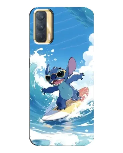 Чехол для OPPO A33 с картинкой «Стич на волне»