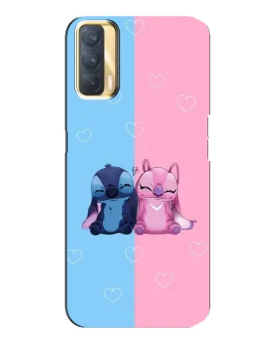 Чехол для OPPO A33 с картинкой «Stitch и Angel Love»