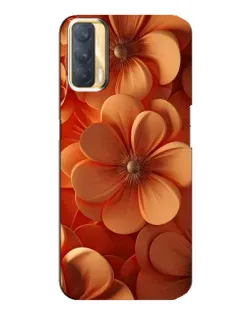 Чехол для OPPO A33 с картинкой «Оранжевый макро цветок»
