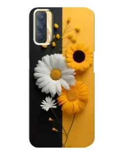 Чехол для OPPO A33 с картинкой «Подсолнух и ромашка»