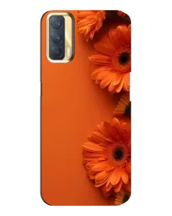 Чехол для OPPO A33 с картинкой «Оранжевые герберы»