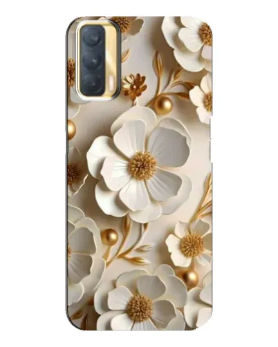 Чехол для OPPO A33 с картинкой «Белие бумажние цвети» Чехол для OPPO A33 с картинкой «Белие бумажние цвети»