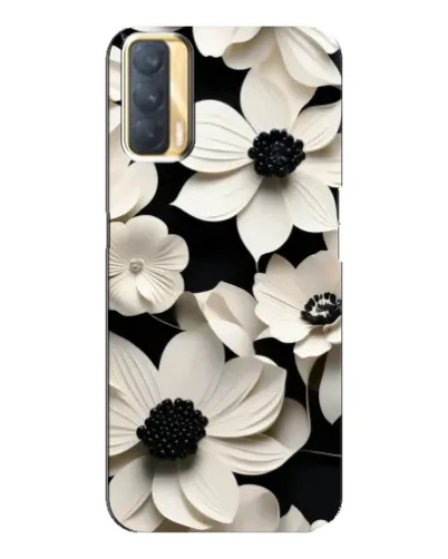 Чехол для OPPO A33 с картинкой «Объемные белые цветы» Чехол для OPPO A33 с картинкой «Объемные белые цветы»