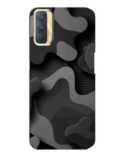 Чохол для OPPO A33 з картинкою «Темний абстрактний камуфляж»