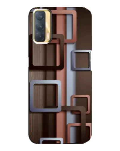 Чохол для OPPO A33 з картинкою «Коричневі об'ємні квадрати» Чохол для OPPO A33 з картинкою «Коричневі об'ємні квадрати»