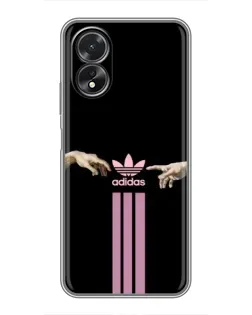 Чехол для OPPO A38 с картинкой «Adidas Hands»