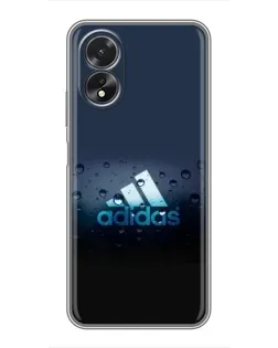 Чехол для OPPO A38 с картинкой «Adidas Water Drops»