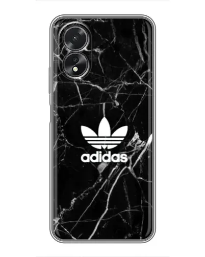 Чехол для OPPO A38 с картинкой «Белый мрамор Adidas»