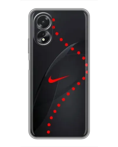 Чехол для OPPO A38 с картинкой «Абстрактный дизайн Nike»