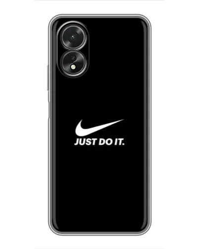 Чехол для OPPO A38 с картинкой «Минимализм от Nike»