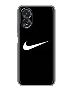 Чехол для OPPO A38 с картинкой «Минималистический Найк»