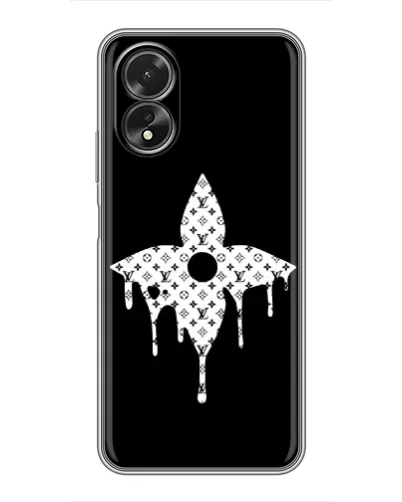 Чехол для OPPO A38 с картинкой «Цветочная монограмма» Чехол для OPPO A38 с картинкой «Цветочная монограмма»