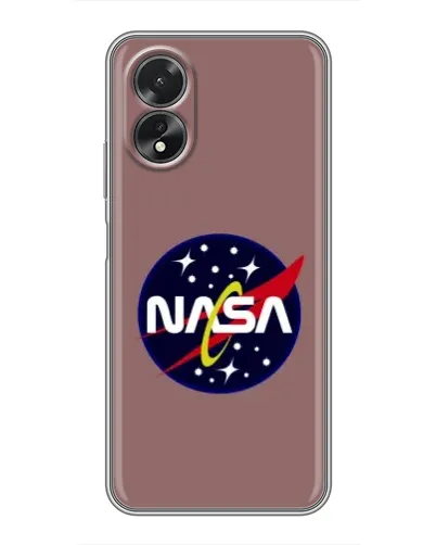 Чехол для OPPO A38 с картинкой «NASA — ретро космос»