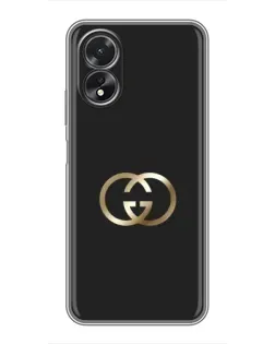 Чехол для OPPO A38 с картинкой «Минимализм Gucci»