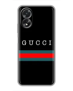 Чехол для OPPO A38 с картинкой «Gucci — красный пояс»