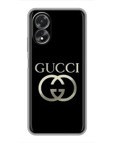 Чохол для OPPO A38 з картинкою «Gucci — золото на чорному» Чохол для OPPO A38 з картинкою «Gucci — золото на чорному»