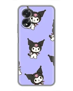 Чехол для OPPO A38 с картинкой «Паттерн с Kuromi» Чехол для OPPO A38 с картинкой «Паттерн с Kuromi»