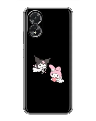 Чехол для OPPO A38 с картинкой «My Melody и Kuromi»