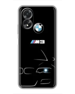 Чохол для OPPO A38 з картинкою «Мінімалістичний принт BMW M3»