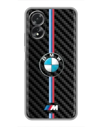 Чохол для OPPO A38 з картинкою «Емблема BMW та карбон»